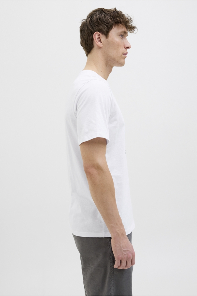 JJBARBADOS TEE SS CREW NECK 12269416 WHITE